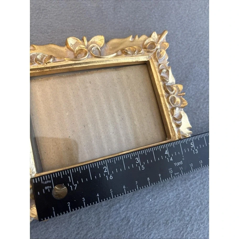 Ornate Picture Frame Resin Luxury Photo Frame Gold Photo SZ 3 X 4.5 - 6.5 X 5.5